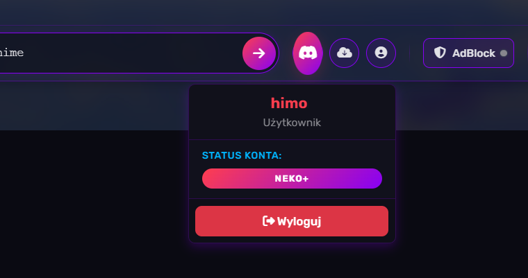 System logowania w NekoBrowser